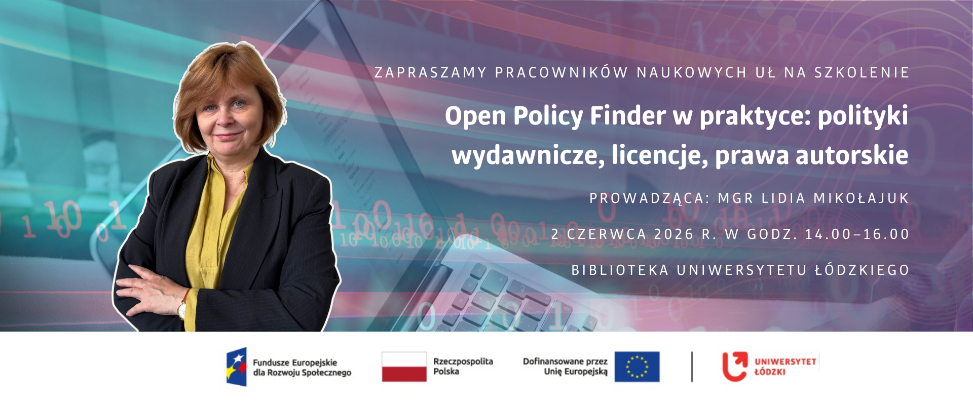 Grafika zachęcająca do udziału w szkoleniu