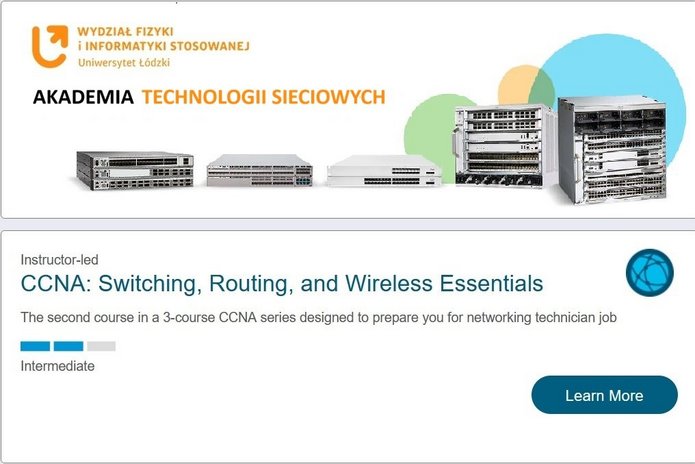 grafika dot. studiów podyplomowych CISCO