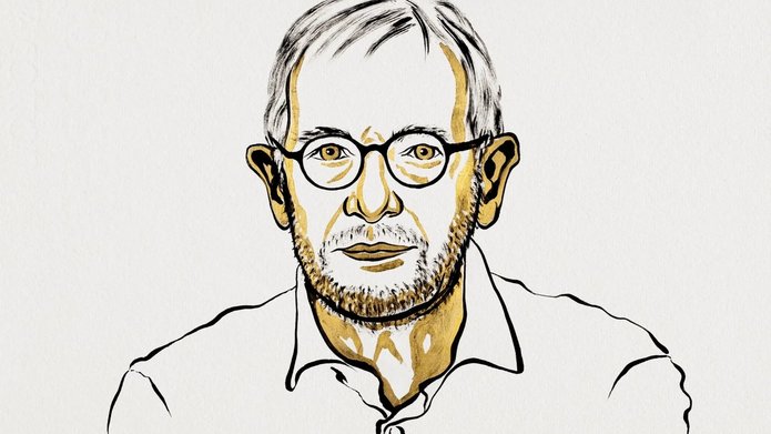 Ilustracja przedstawiająca Francisa Halzena, laureata Nagrody Nobla w dziedzinie fizyki w 2026 roku. [Źródło: Niklas Elmehed © Zasięg Nagrody Nobla]