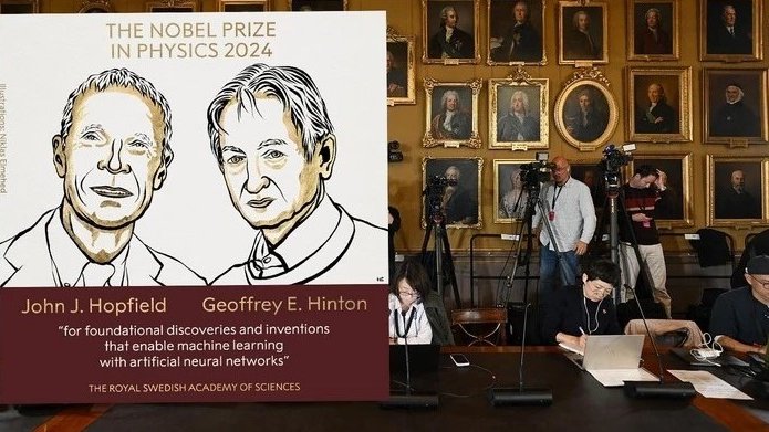 John J. Hopfield i Geoffrey E. Hinton - szkice postaci noblistów