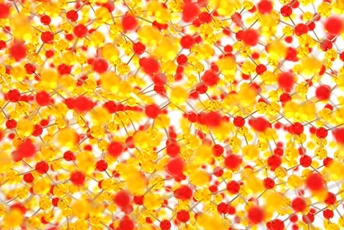 Obraz zawierający żółte i czerwone kulki (atom), Wielobarwność, pomarańcza/pomarańczowy, wzór